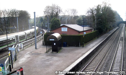 Barnt Green railway station by Nigel Thompson CCL