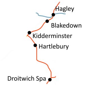 Wyre Valley Line map