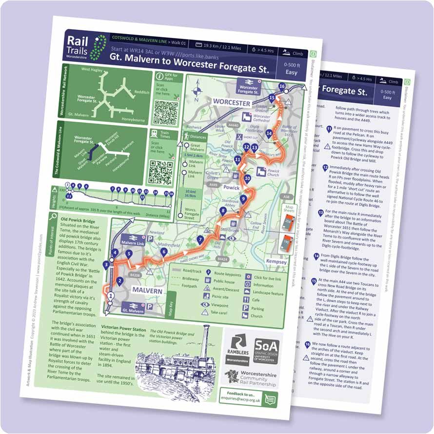 Rail Trails Cotswold Malvern Line – Worcestershire Community Rail ...