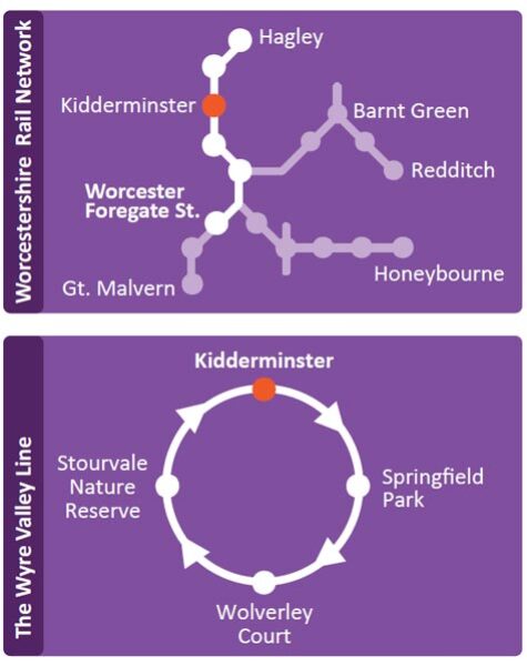 Kidderminster-Station-Circular-Walk-Route