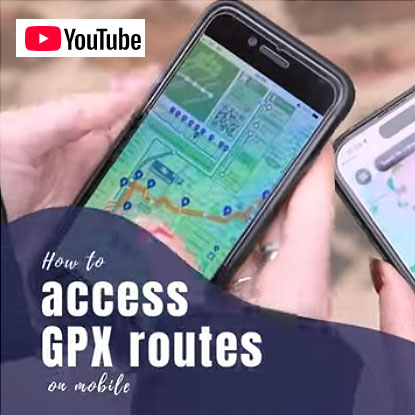 Watch our brief YouTube video guide. *** Please note not all navigation apps will handle the GPX files in the same manner.